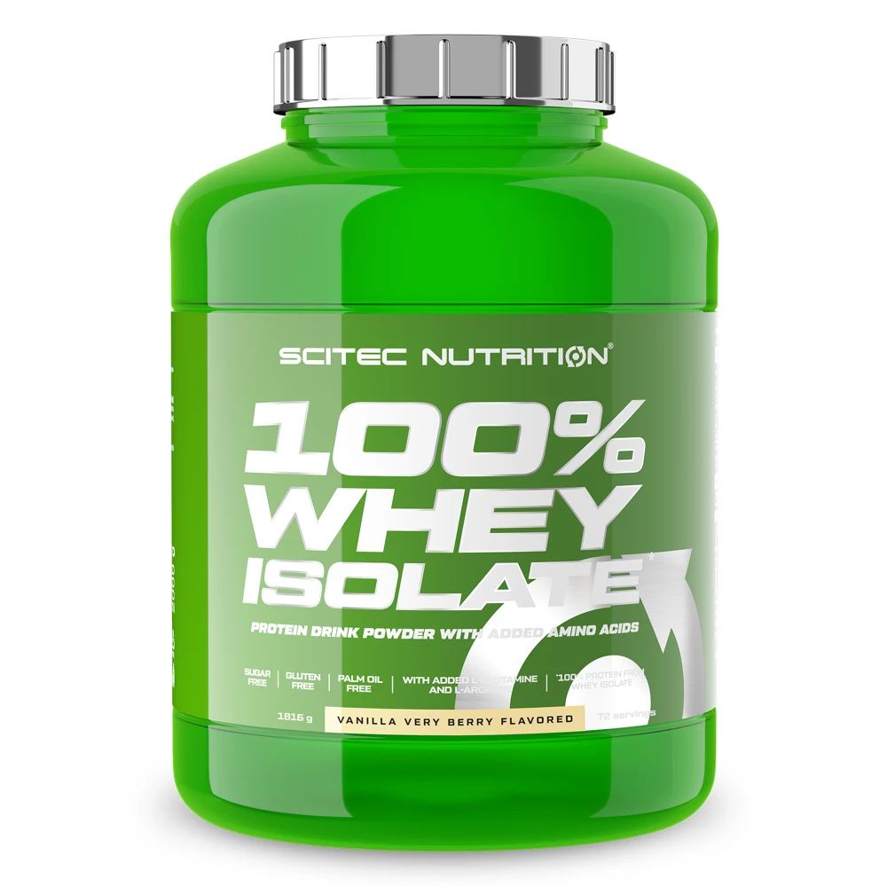 100% Whey Isolate - 1816g, Vanilla Very Berry