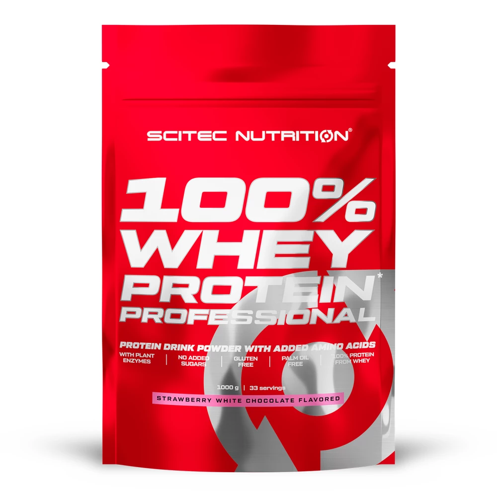 100% Whey Protein Professional - 1000g, Strawberry White Chocolate