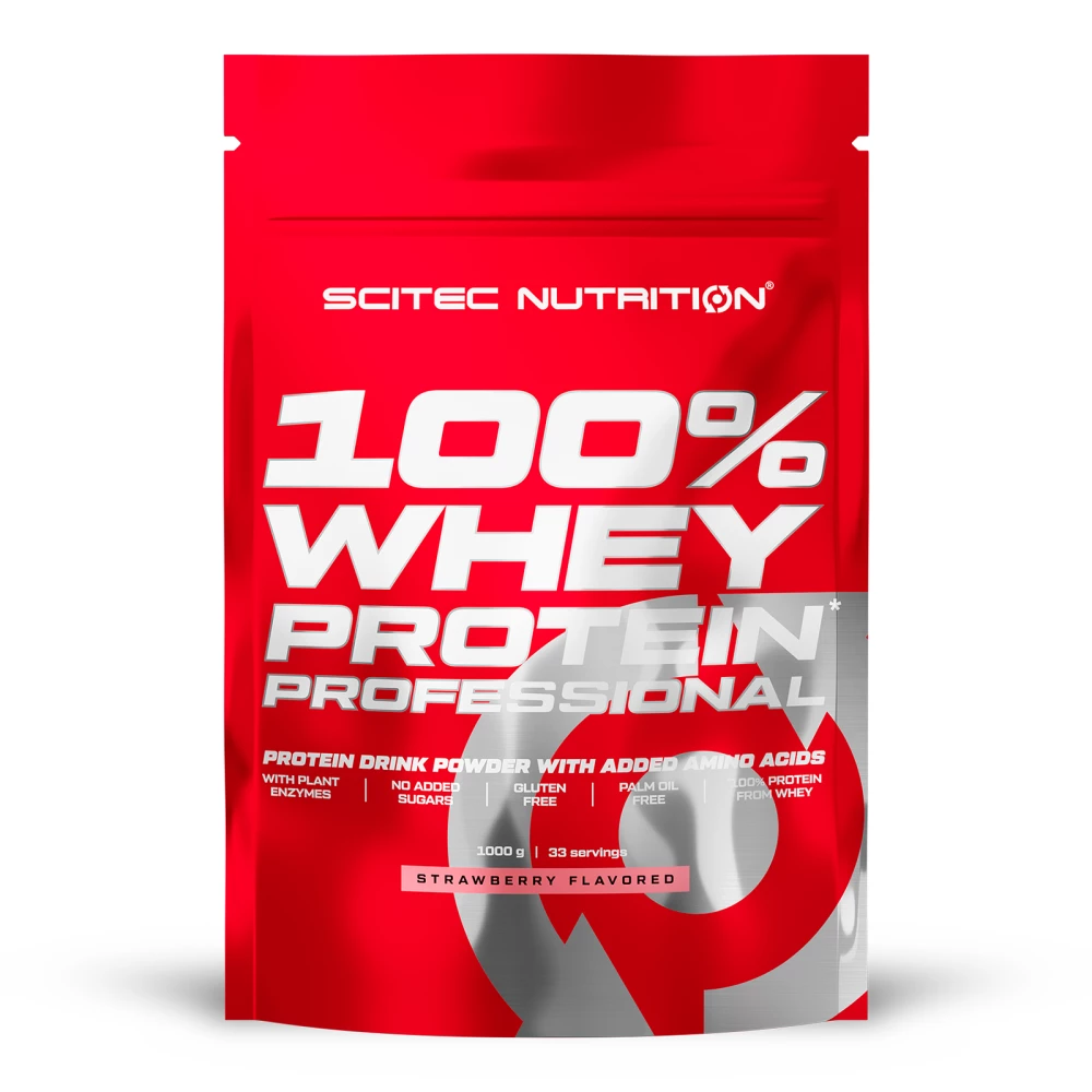 100% Whey Protein Professional - 1000g, Fraise