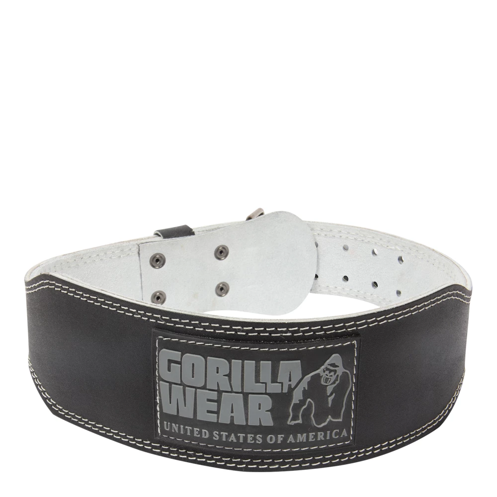 4 Inch Padded Leather Belt - S/M, Black