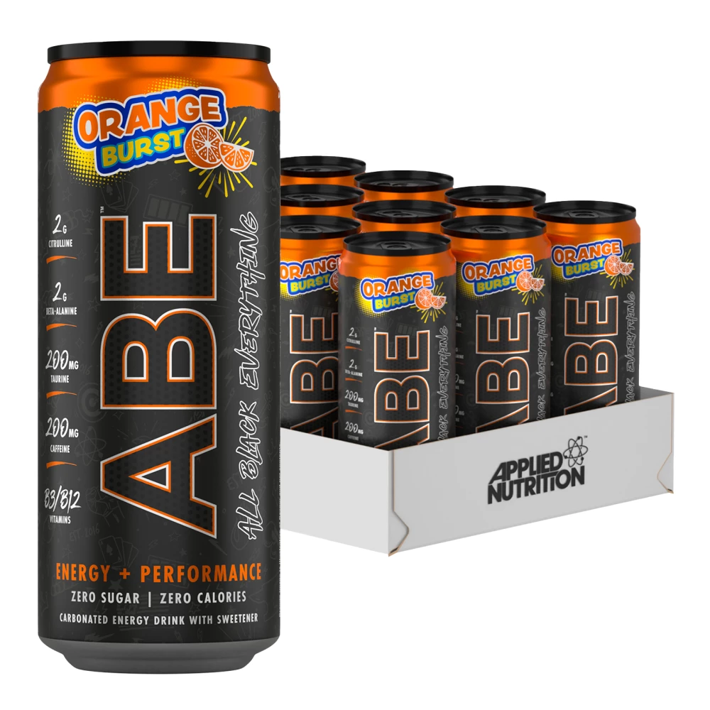 ABE Energy Cans - Pack de 12, Orange Burst