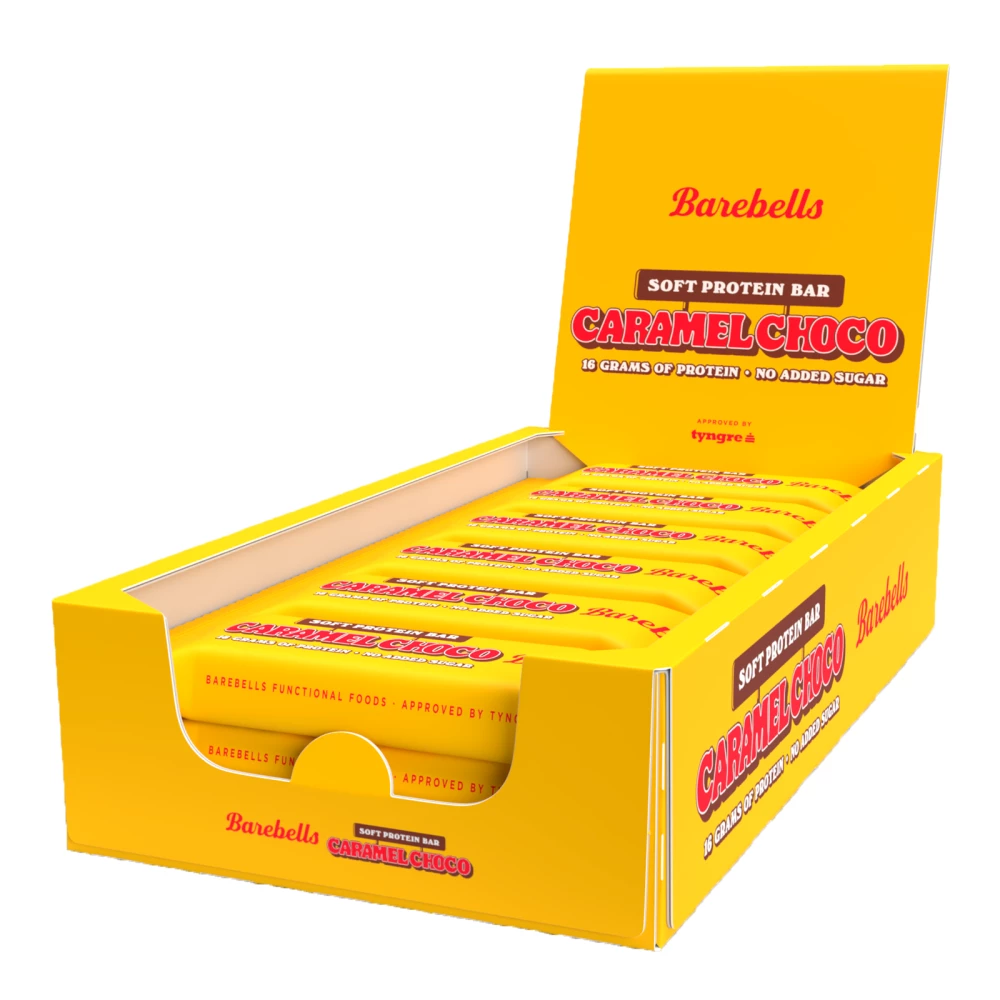 Barebells Soft Bars - Boite de 12, Caramel Choco