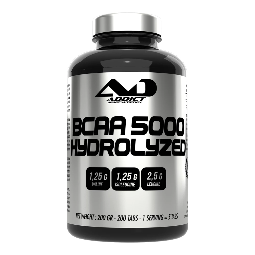 BCAA 5000 Hydrolyzed - 200 Comprimés, ND