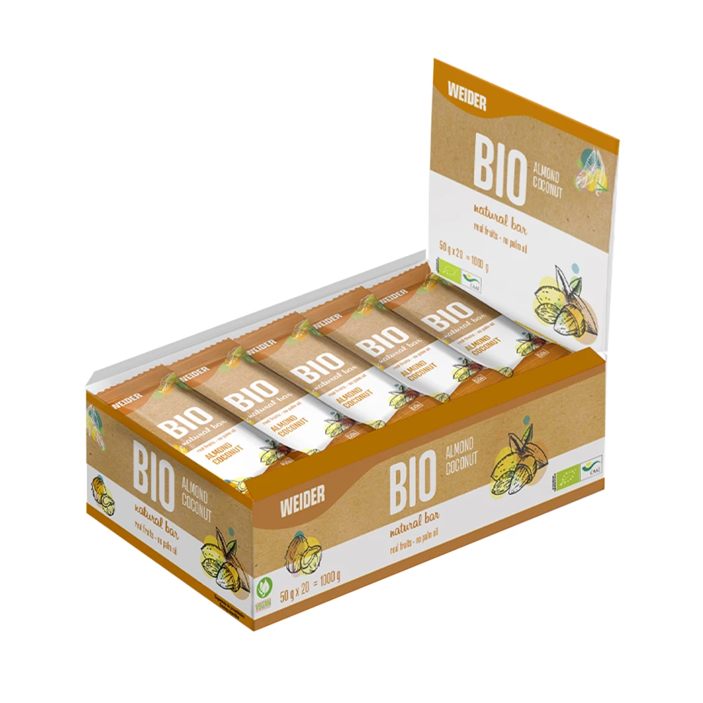 Bio Natural Bar - Boite de 20, Almond Coconut
