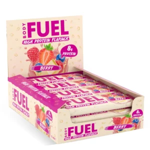 Bodyfuel High Protein Flapjack - Boite de 12, Berry