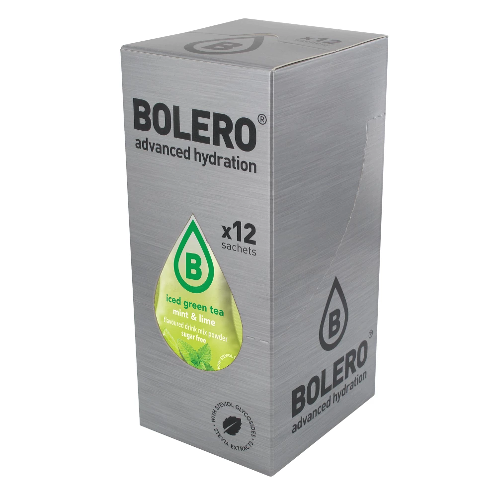 Boissons BOLERO® - Boite de 12, Iced Green Tea Mint & Lime