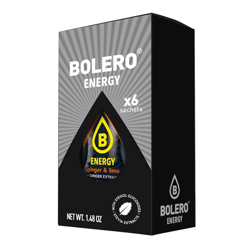 Bolero® Energy - Boite de 6, Ginger & Lime