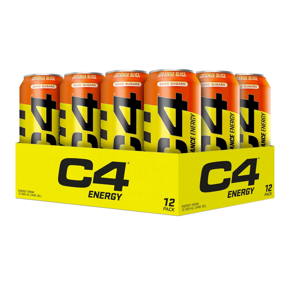 C4 Energy - Pack de 12, Orange Slice