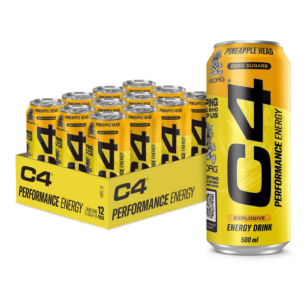 C4 Energy - Pack de 12, Pineapple Head