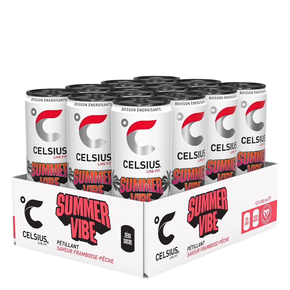 Celsius Energy Drink - Pack de 12, Summer Vibe
