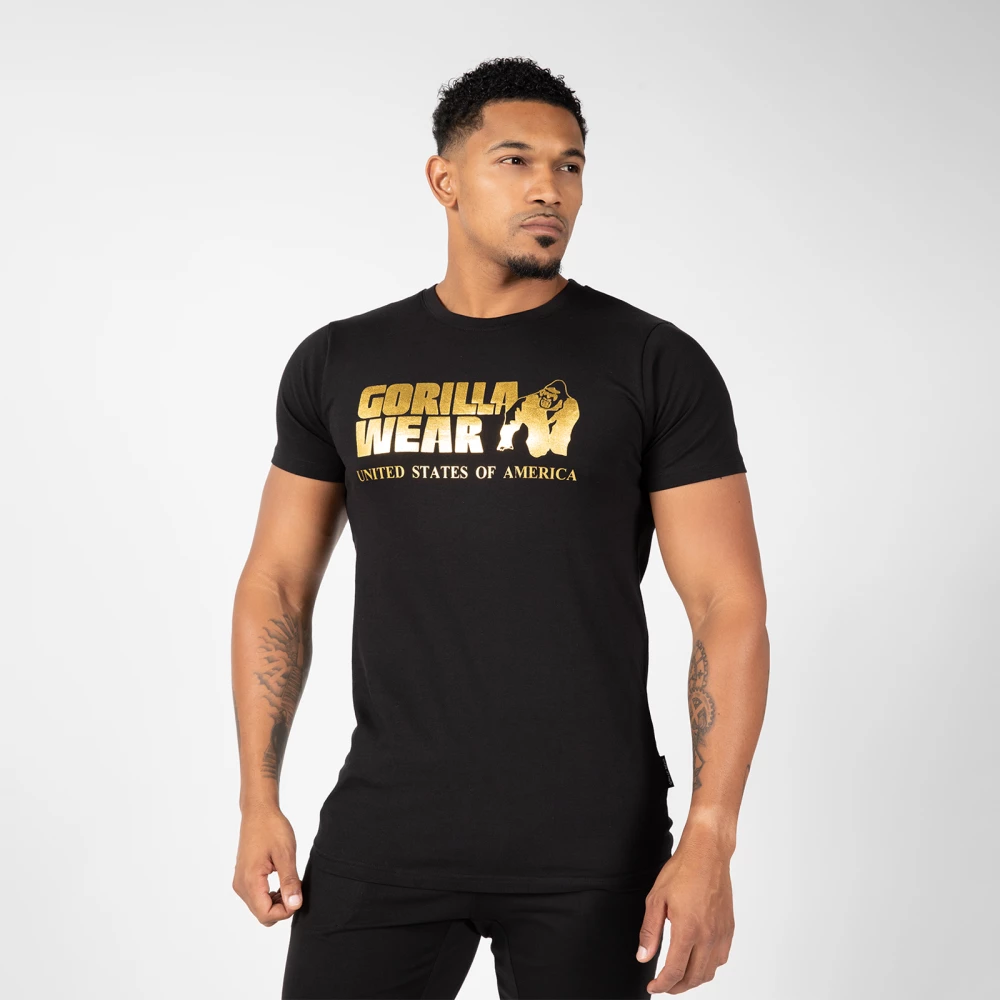 Classic T-shirt - XL, Black/Gold