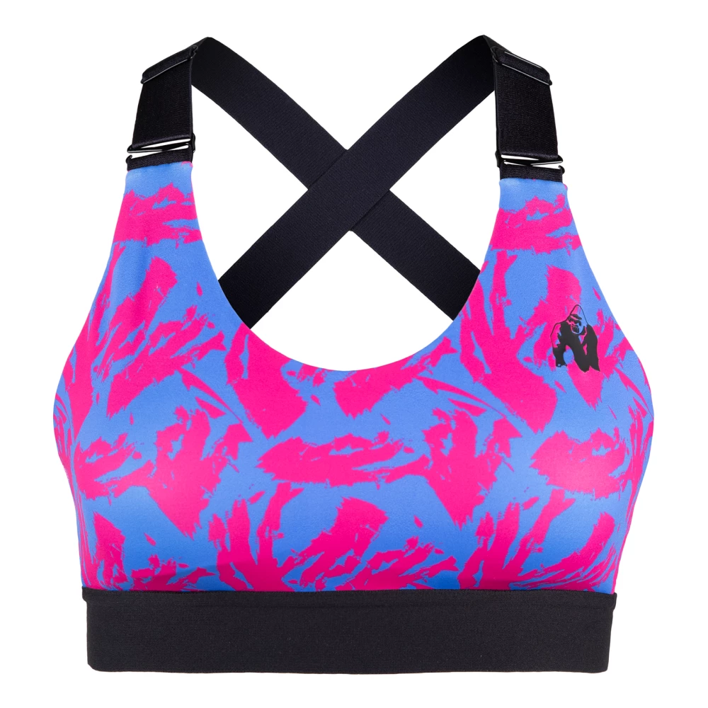 Colby Sports Bra - XL, Blue/Pink
