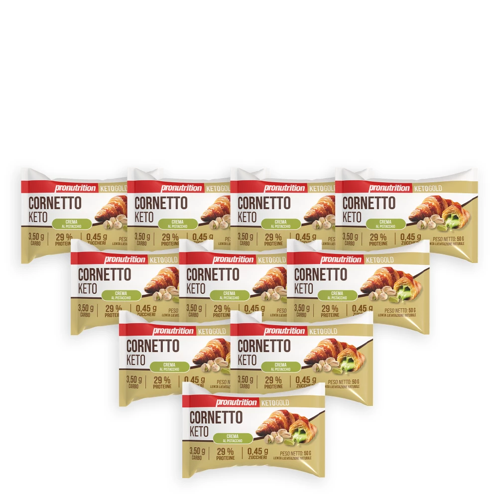 Cornetto Keto - Boite de 10, Crema al Pistacchio