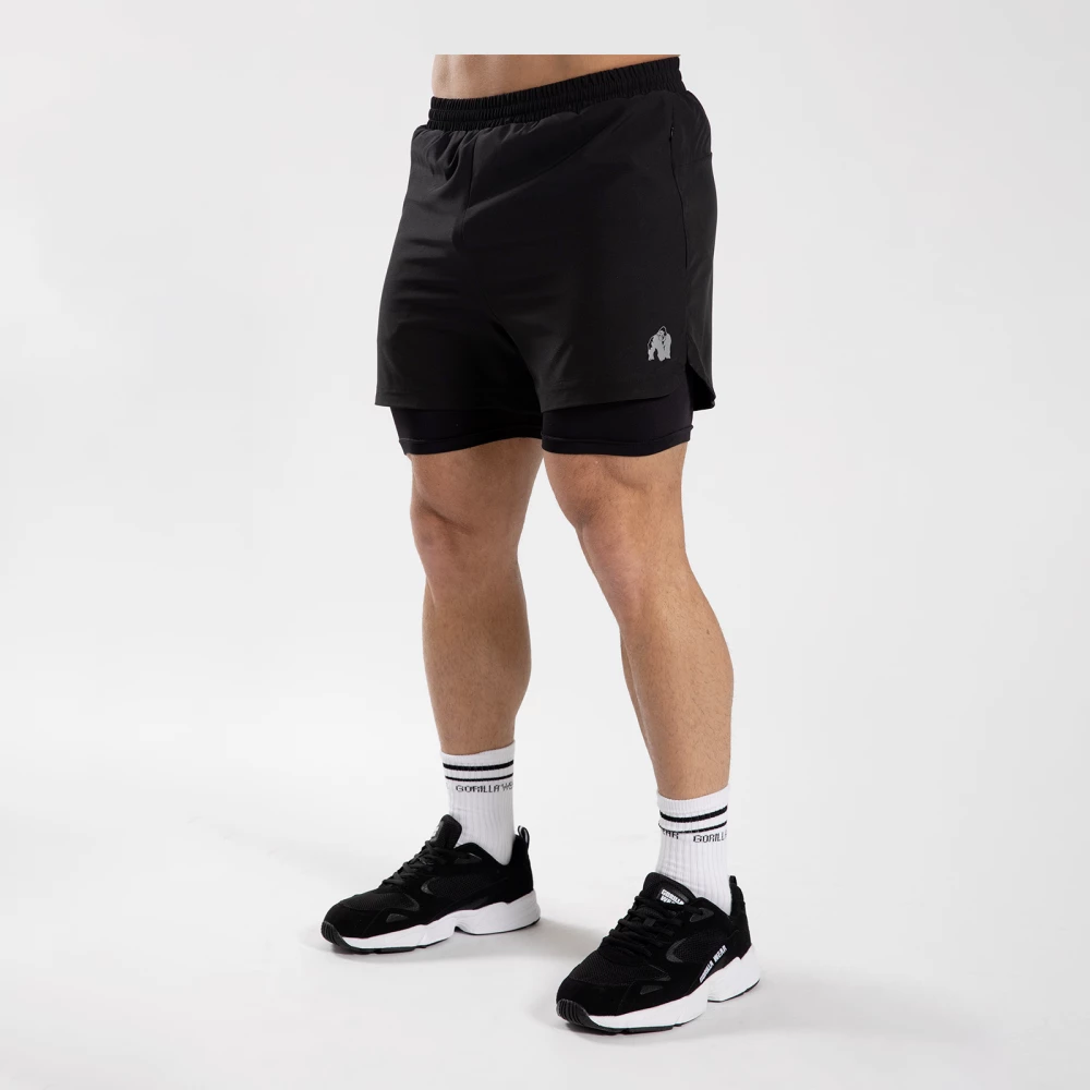 Cortez 2-in-1 Shorts - XXL, Black