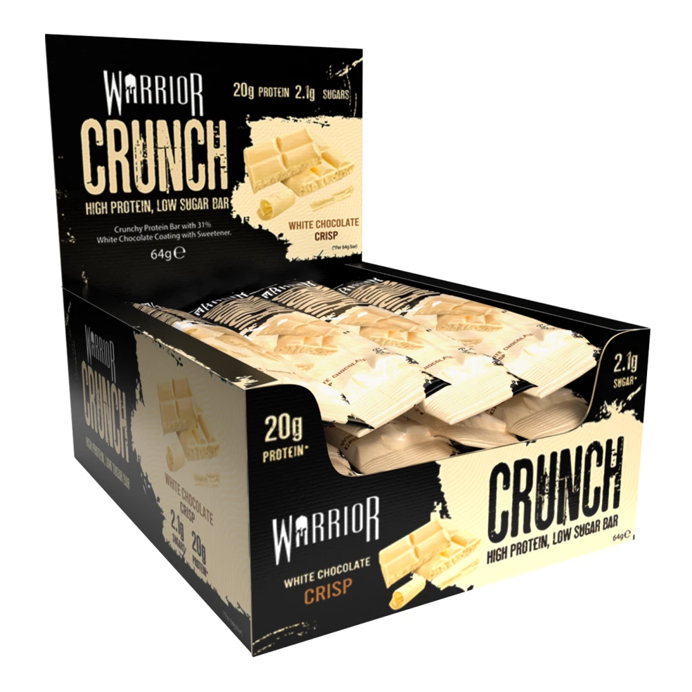 Warrior Crunch Bar - Boite de 12, White Chocolate Crisp