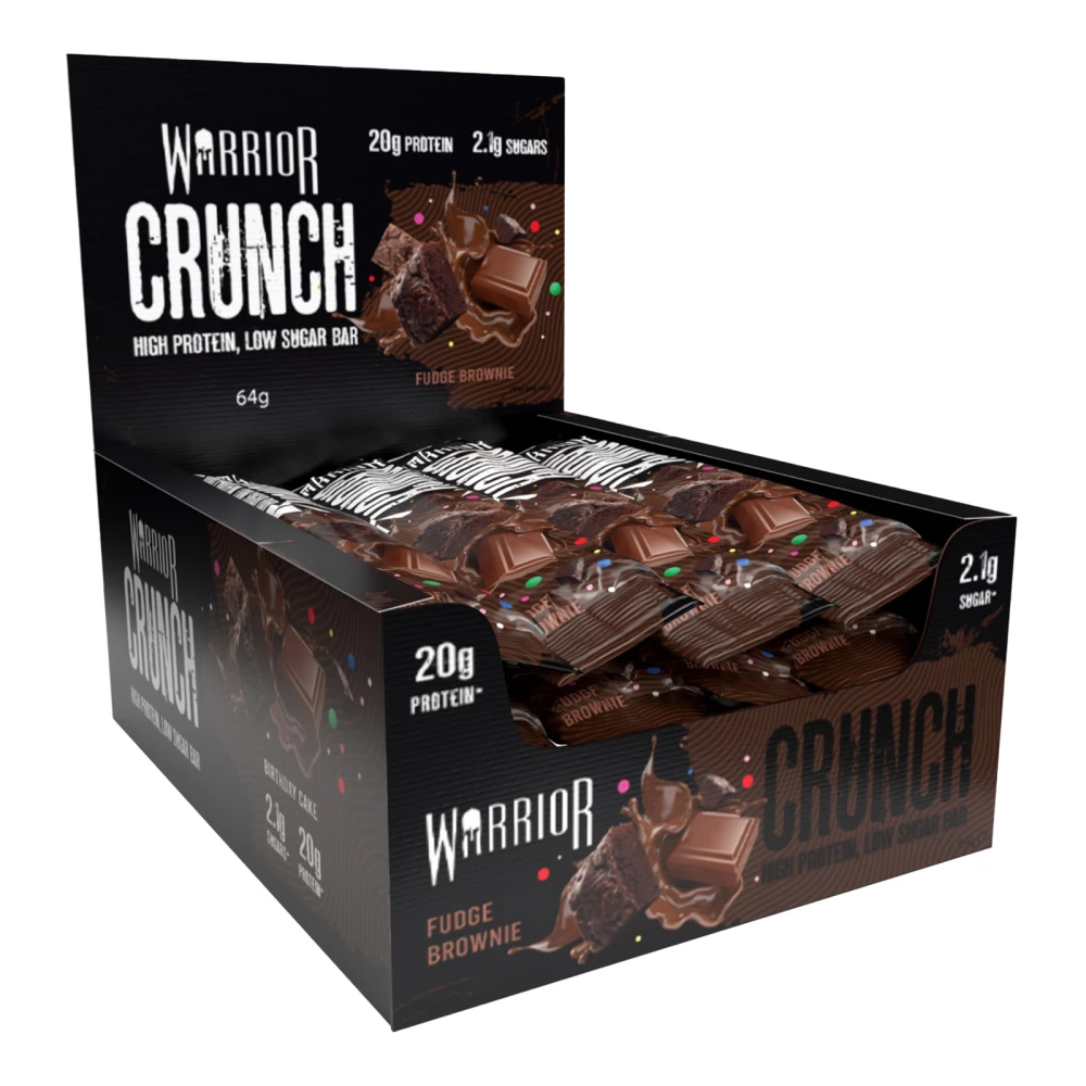 Warrior Crunch Bar - Boite de 12, Fudge Brownie