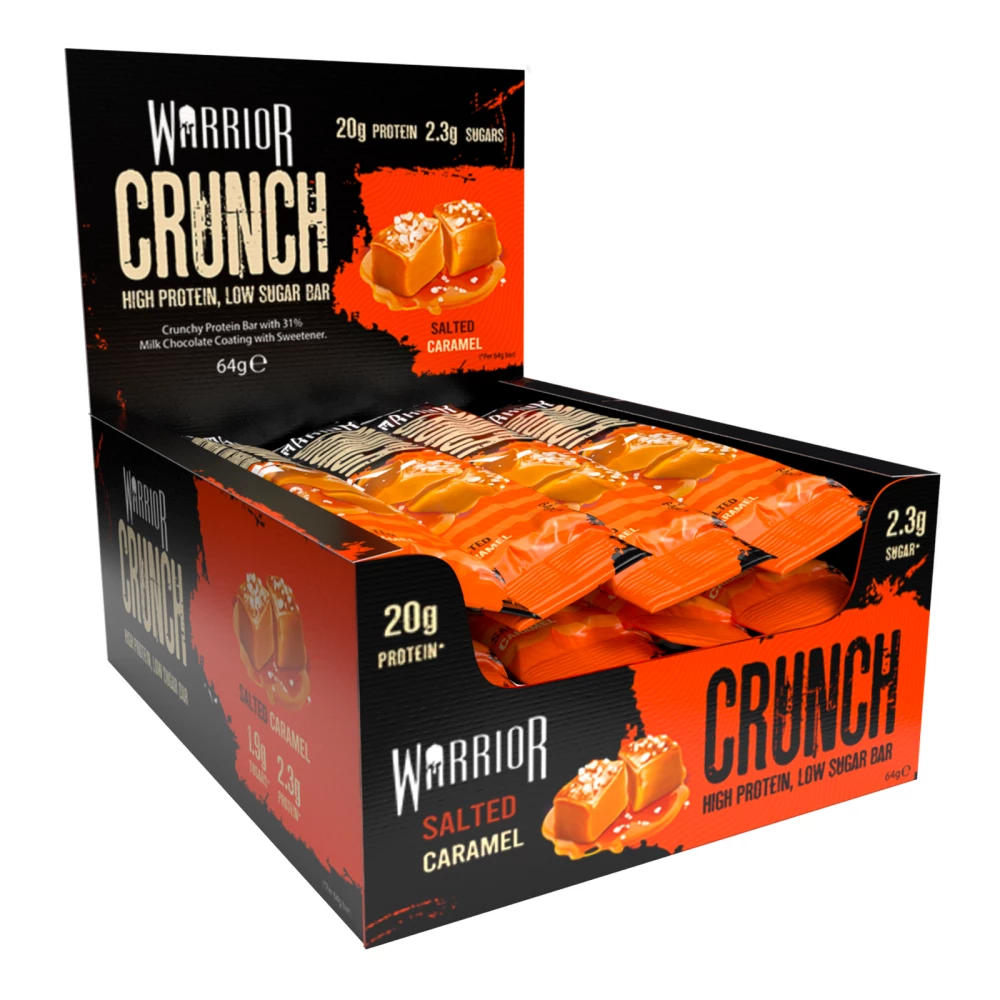 Warrior Crunch Bar - Boite de 12, Salted Caramel
