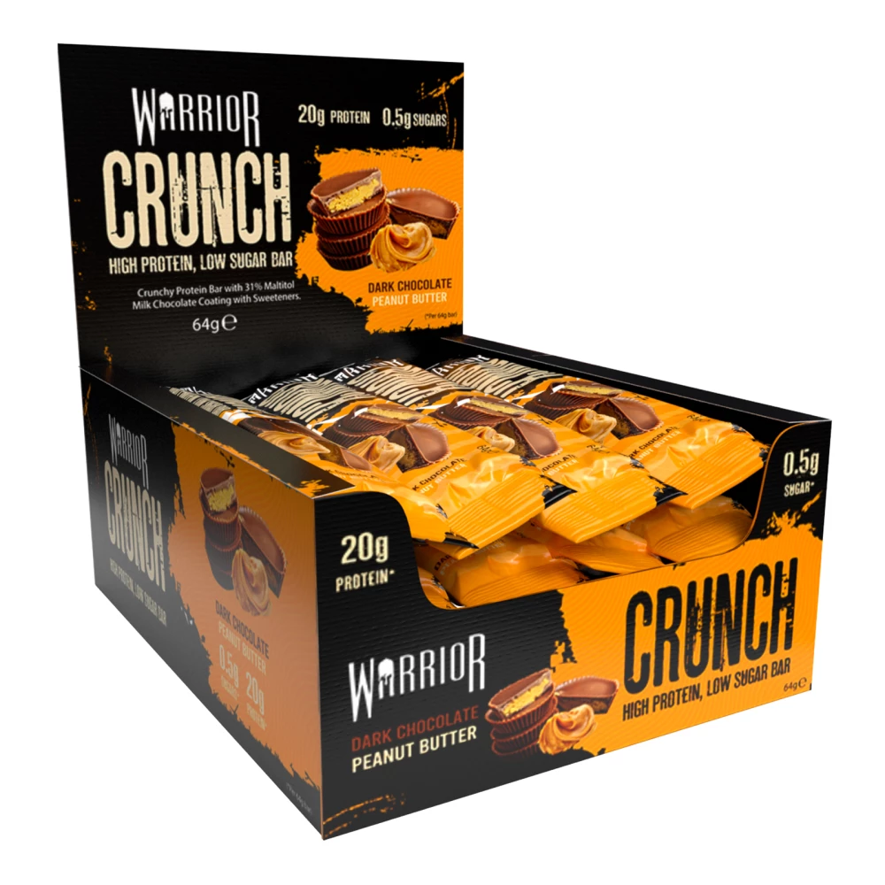 Warrior Crunch Bar - Boite de 12, Dark Chocolate Peanut Butter
