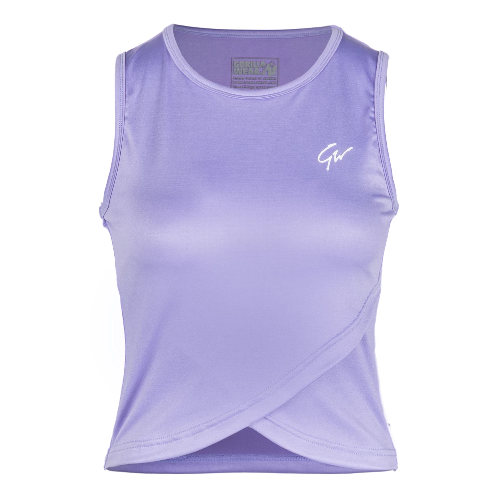 Estelle Twisted Crop Top - L, Lilac