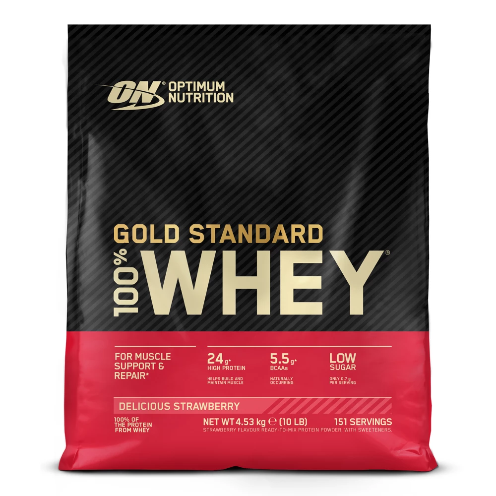 Gold Standard 100% Whey - 4530g, Delicious Strawberry