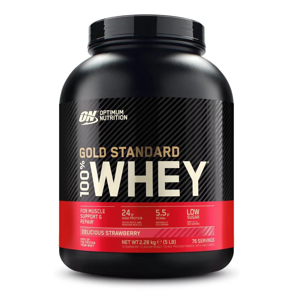Gold Standard 100% Whey - 2270g, Delicious Strawberry