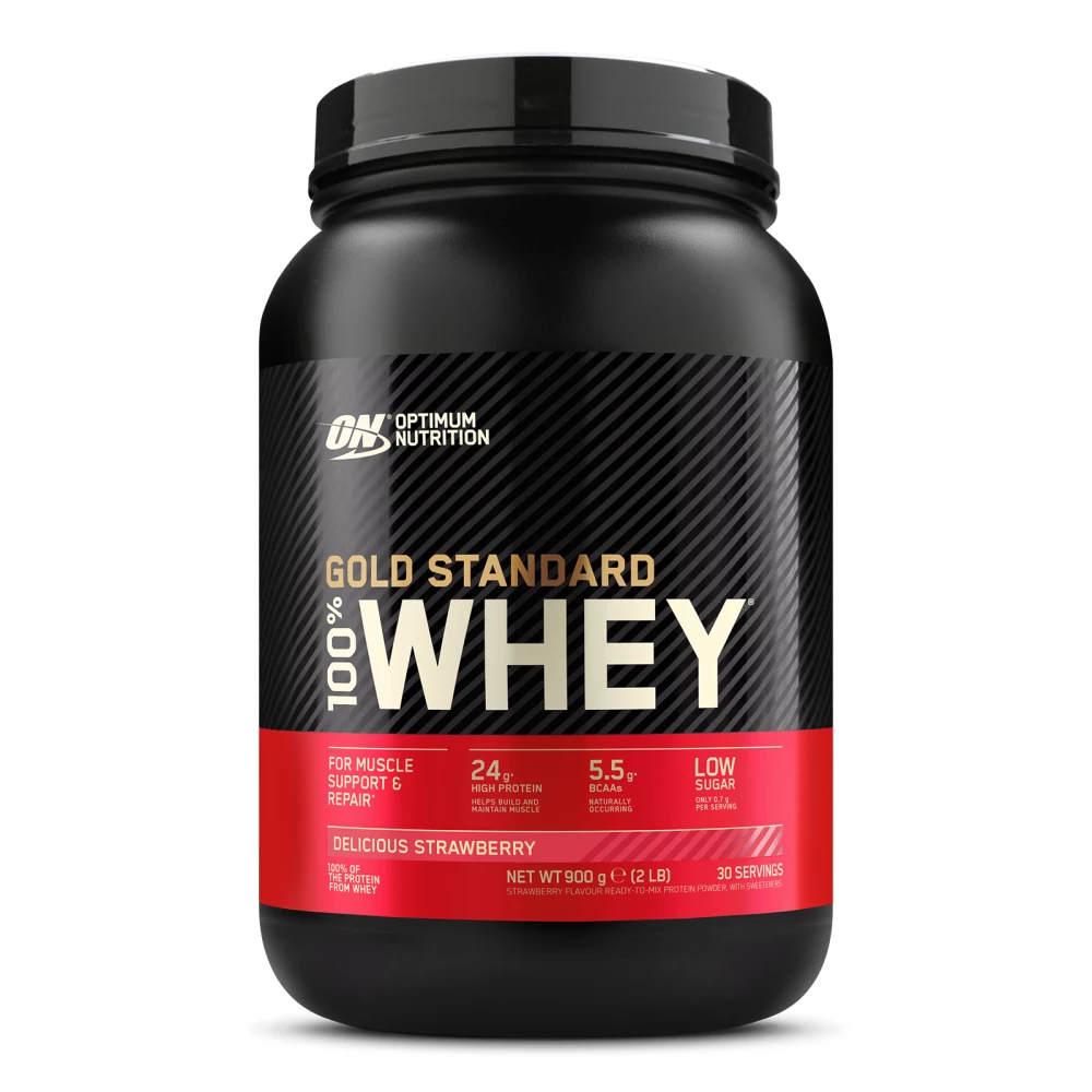 Gold Standard 100% Whey - 900g, Delicious Strawberry