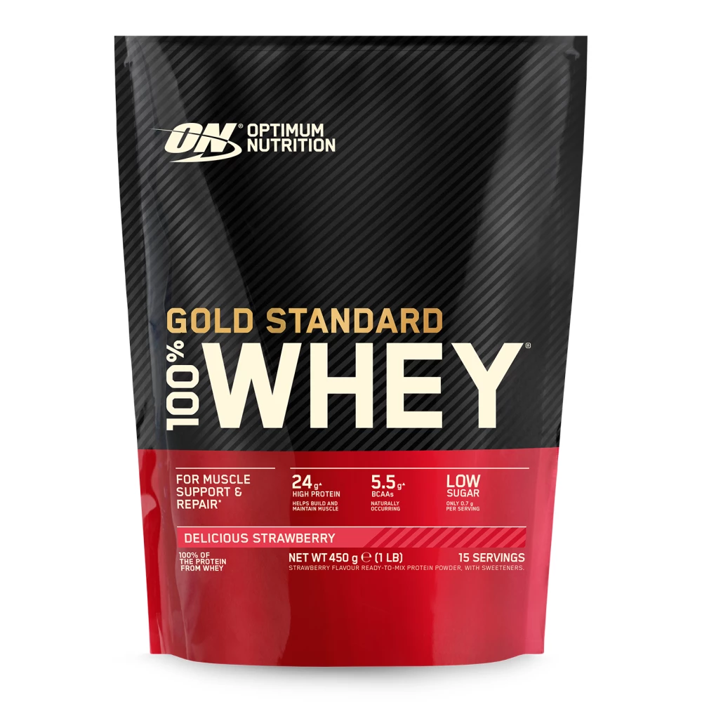 Gold Standard 100% Whey - 450g, Delicious Strawberry