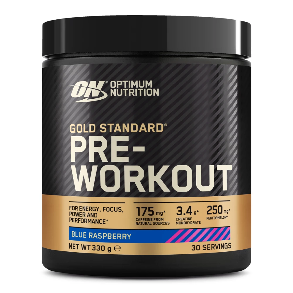 Gold Standard Pre-Workout - 330g, Blue Raspberry