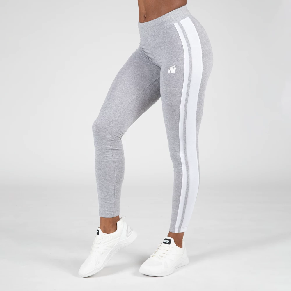 Hailey Leggings - L, Gray Melange