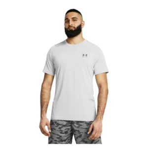 Haut à manches courtes HeatGear® Fitted Graphic - S, Light Gray