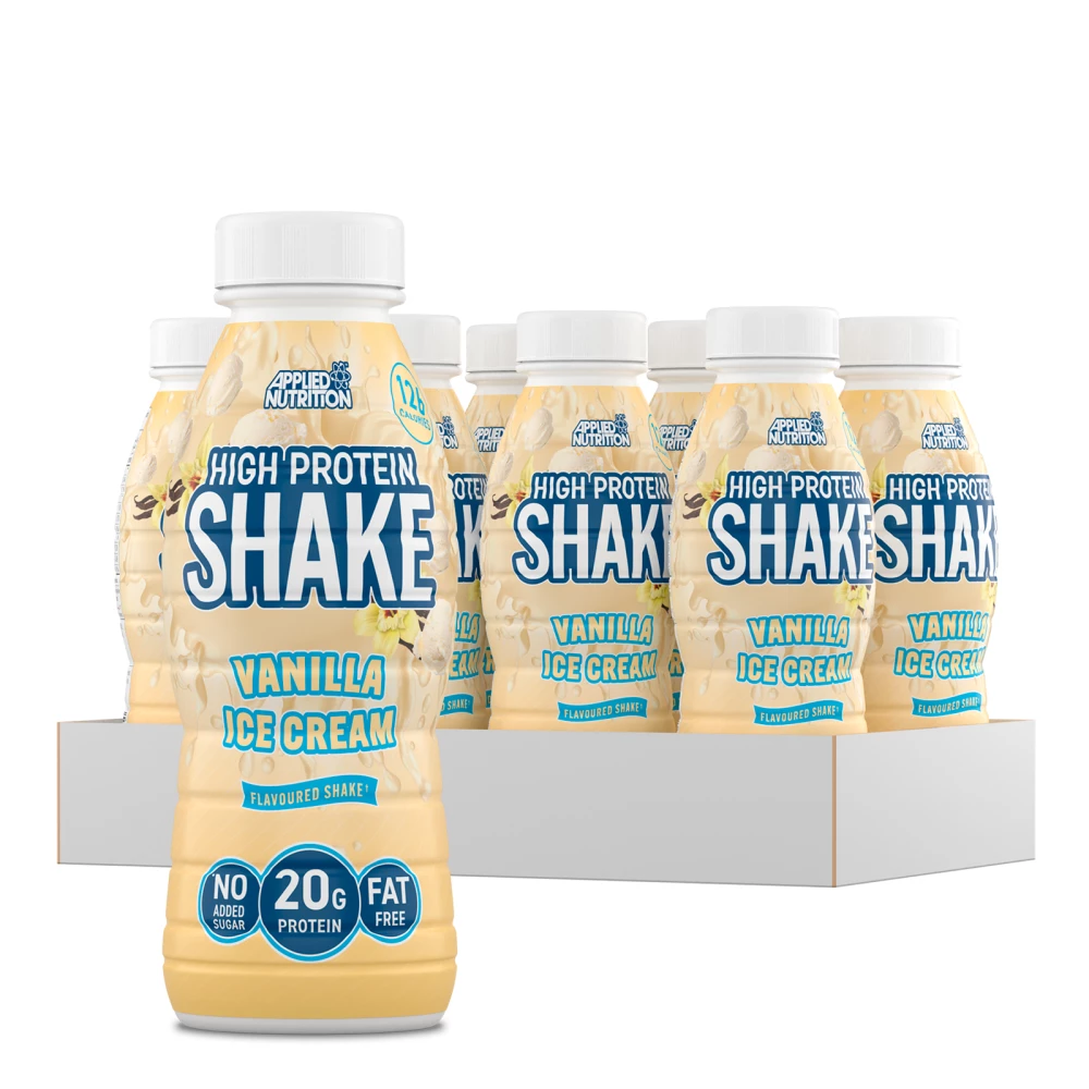 High Protein Shake - Pack de 8, Vanilla Ice Cream