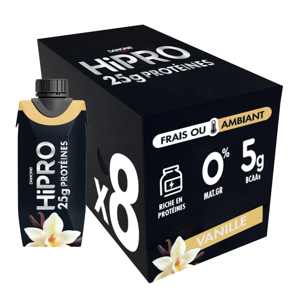 HiPro - Pack de 8, Vanilla