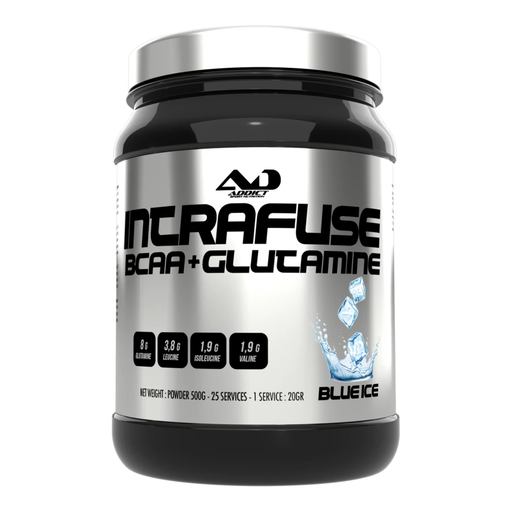 BCAA+Glutamine Intrafuse - 500g, Blue Ice