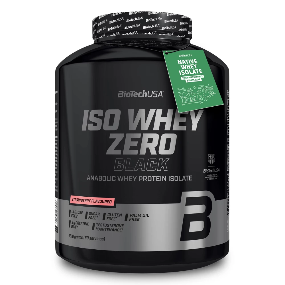 Iso Whey Zero Black - 1816g, Strawberry