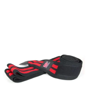 Knee Wraps 200cm - Taille unique, Black/Red