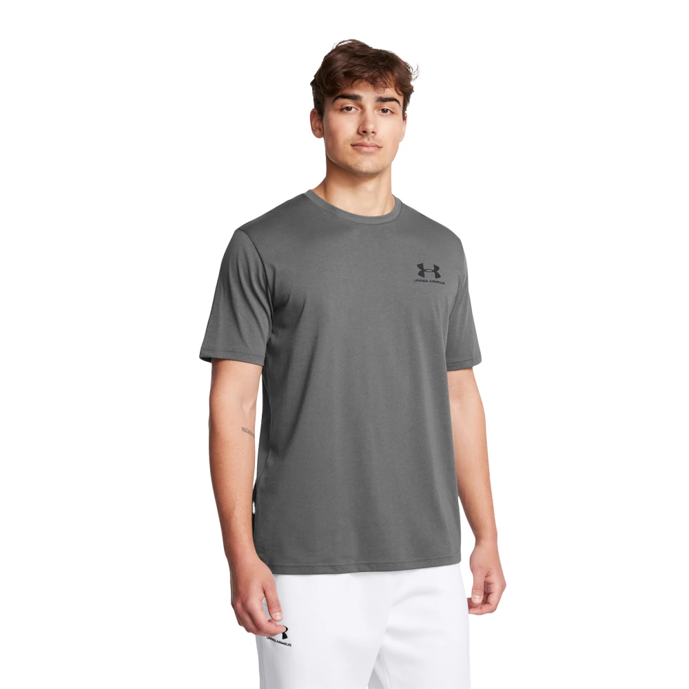 Haut à manches courtes Under Armour Sportstyle Left Chest - S, Gray