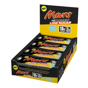 Mars Hi-Protein Low Sugar - Boite de 12, Salted Caramel