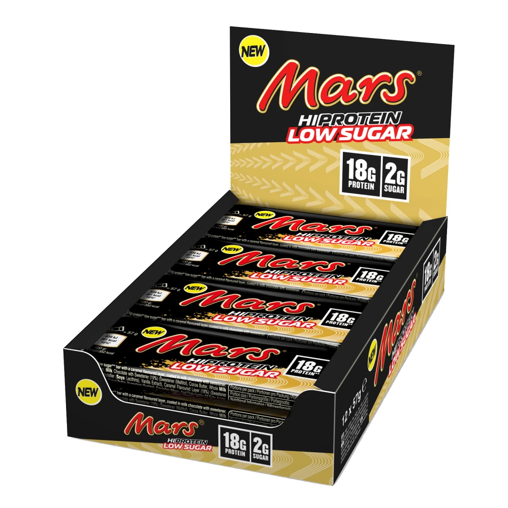 Mars Hi-Protein Low Sugar - Boite de 12, Original