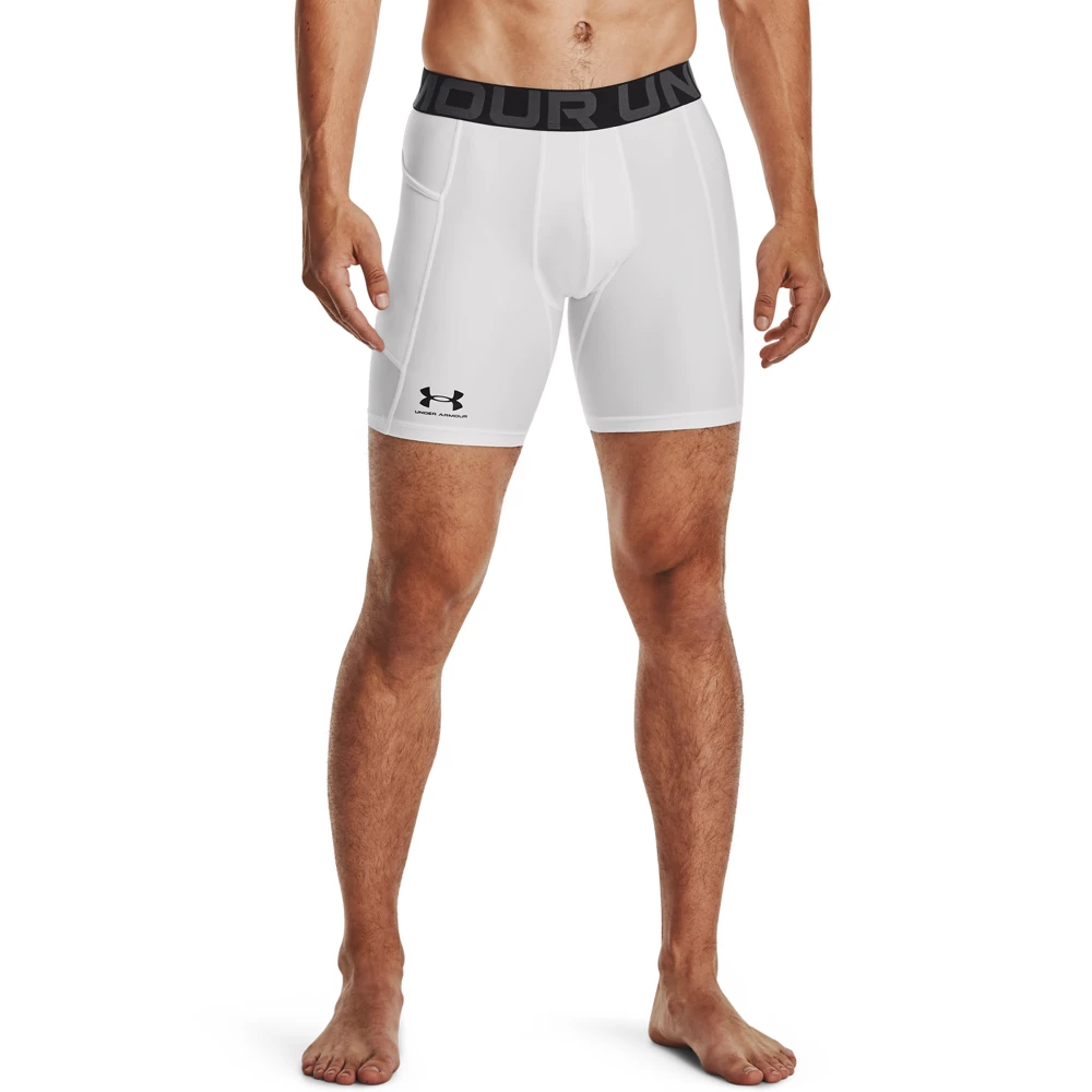 Men's HeatGear® Compression Shorts - M, White
