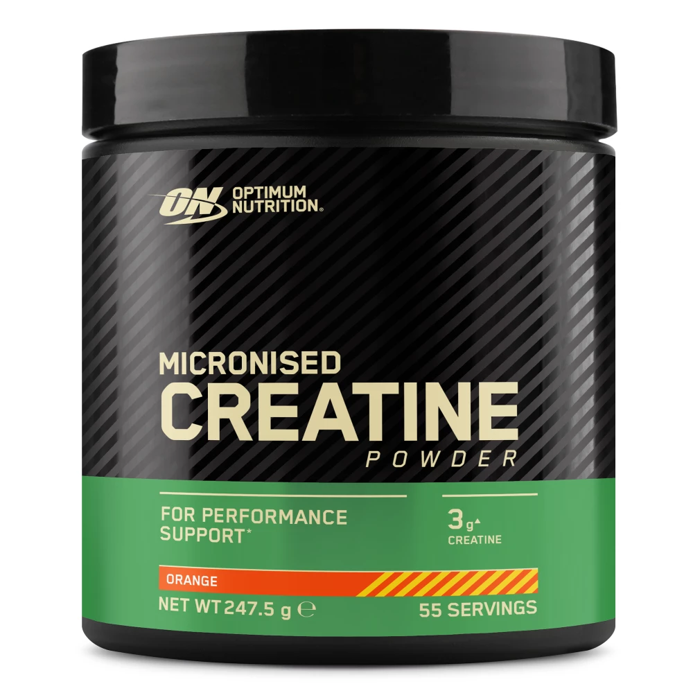 Micronised Creatine Powder - 247.5g, Orange