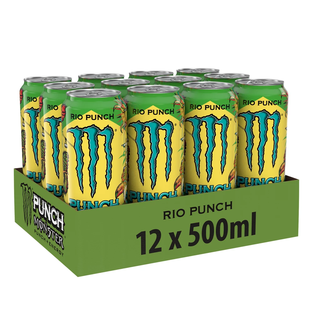 Monster Energy Juiced - Pack de 12, Rio Punch