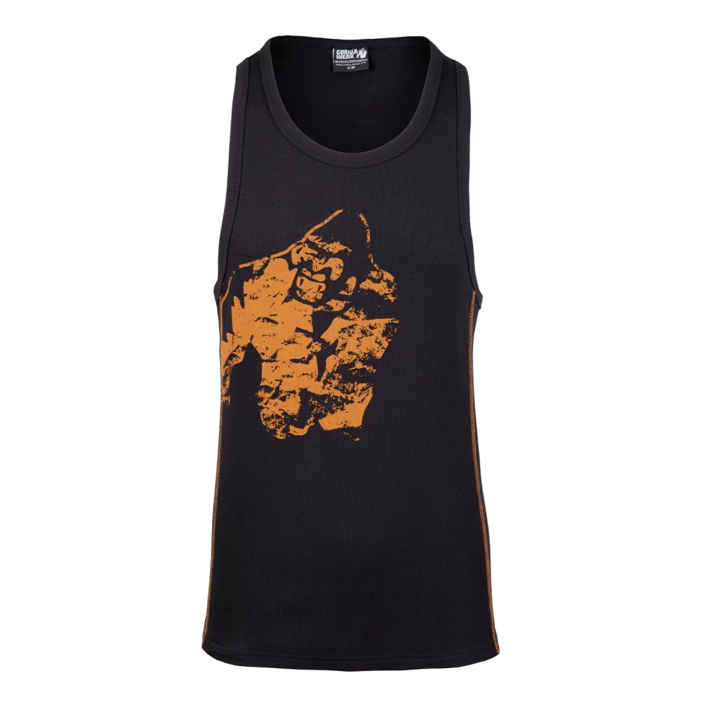 Monterey Tank Top - S/M, Black/Orange