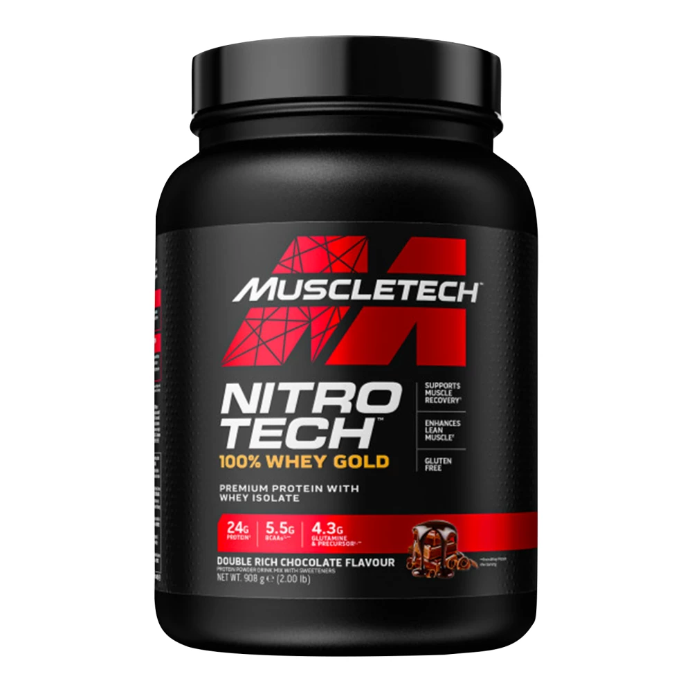 Nitro-Tech Whey Gold - 908g, Double Rich Chocolate
