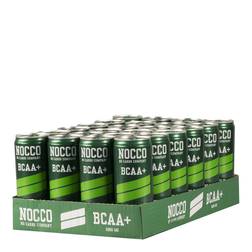 Nocco BCAA+ (sans caféine) - Pack de 24, Pomme