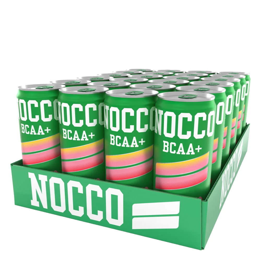 Nocco BCAA+ (sans caféine) - Pack de 24, Peachango