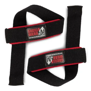 Padded Lifting Straps - Taille unique, Black/Red