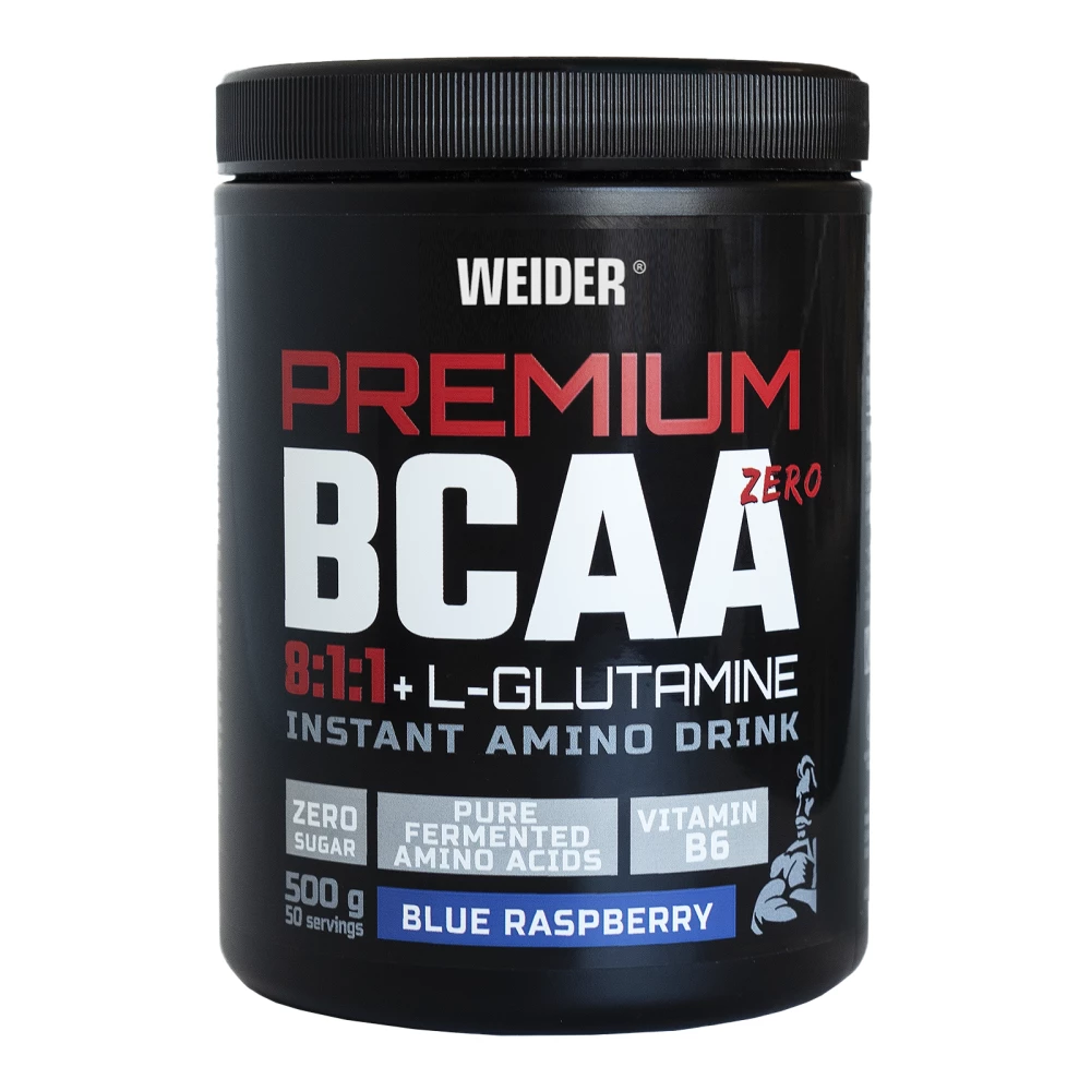 Premium BCAA 8:1:1 + L-Glutamine - 500g, Blue Raspberry