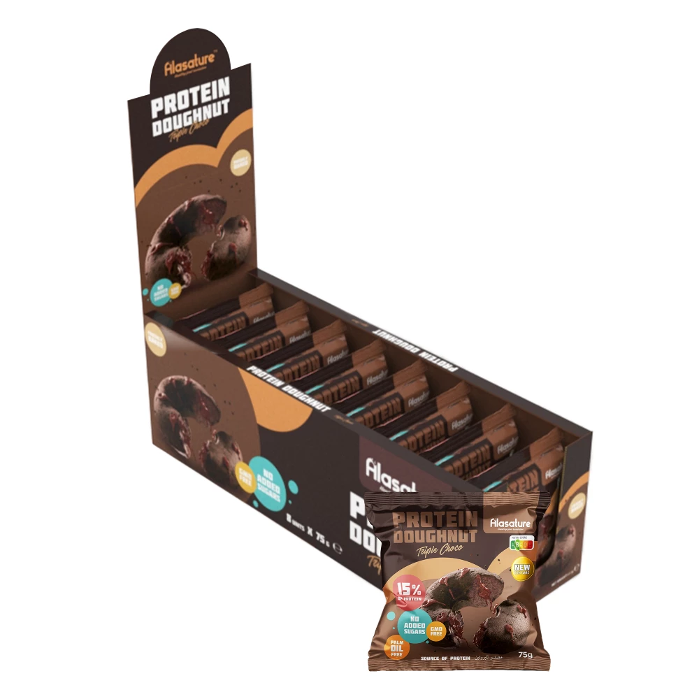 Protein Doughnuts - Boite de 8, Triple Chocolate
