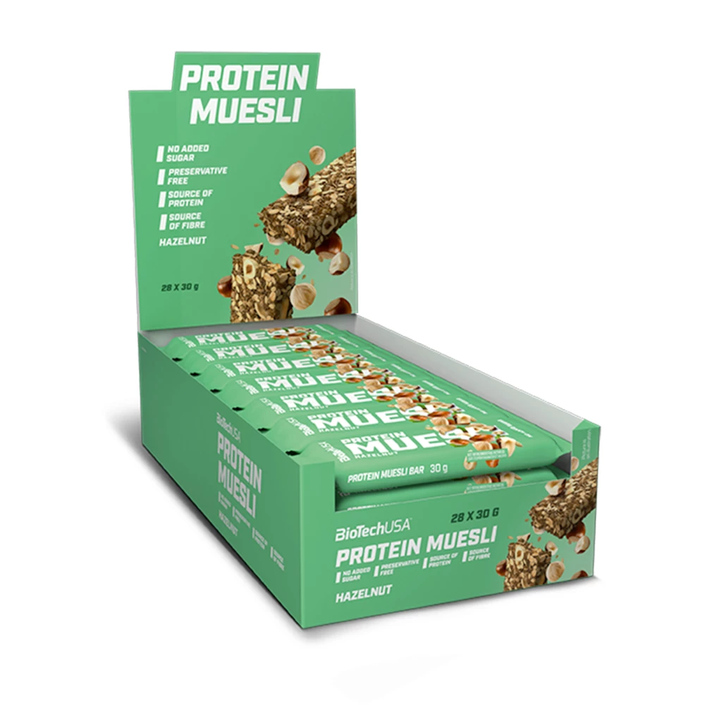 Protein Muesli Bar - Boite de 28, Hazelnut