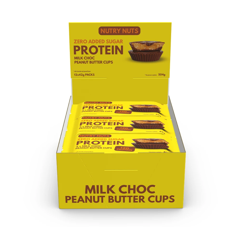 Protein Peanut Butter Cups - Boite de 12, Milk Chocolate